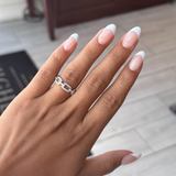 Link White Gold Ring