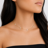 14K Gold Diamond by the Yard Necklace - 16" (VSM)