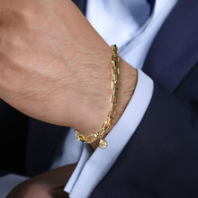 Load image into Gallery viewer, Faceted Gold Chain Bracelet
