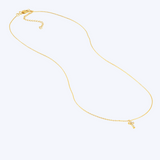 Petite Diamond Cross Necklace