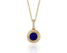 Load image into Gallery viewer, Diamond Halo Pendant with Round Center Stone
