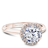 6 Claw Prong Halo Engagement Ring