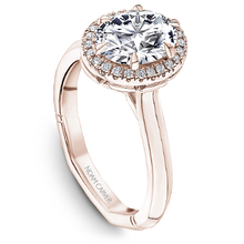 Load image into Gallery viewer, 6 Claw Prong Halo Engagement Ring
