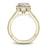 6 Claw Prong Halo Engagement Ring