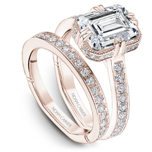 Load image into Gallery viewer, Claw &amp; Channel Prong-Set Diamond Engagement Ring
