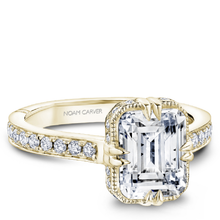 Load image into Gallery viewer, Claw &amp; Channel Prong-Set Diamond Engagement Ring
