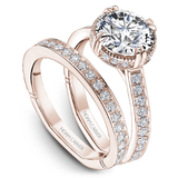 Claw & Channel Prong-Set Diamond Engagement Ring