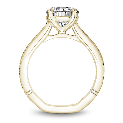 Claw Prong Milgrain Solitaire Engagement Ring