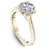 Claw Prong Milgrain Solitaire Engagement Ring