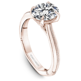 Claw Prong Milgrain Solitaire Engagement Ring