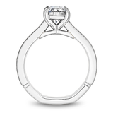 Claw Prong Milgrain Solitaire Engagement Ring