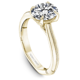 Claw Prong Milgrain Solitaire Engagement Ring