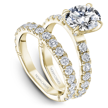 Load image into Gallery viewer, Accented Engagement Ring with Hidden Halo &amp; Diamond Shank (0.05ct Diamonds)
