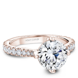 North-South-East-West Claw Prong Diamond Engagement Ring