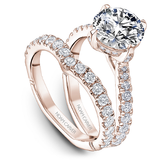 North-South-East-West Claw Prong Diamond Engagement Ring