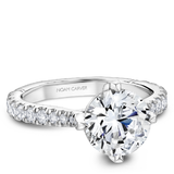 North-South-East-West Claw Prong Diamond Engagement Ring