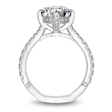 North-South-East-West Claw Prong Diamond Engagement Ring