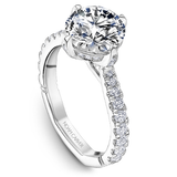 North-South-East-West Claw Prong Diamond Engagement Ring