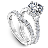North-South-East-West Claw Prong Diamond Engagement Ring