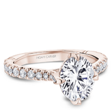 North-South-East-West Claw Prong Diamond Engagement Ring