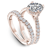 North-South-East-West Claw Prong Diamond Engagement Ring