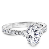 North-South-East-West Claw Prong Diamond Engagement Ring