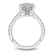 Load image into Gallery viewer, North-South-East-West Claw Prong Diamond Engagement Ring
