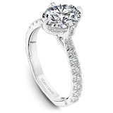 North-South-East-West Claw Prong Diamond Engagement Ring