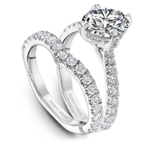 North-South-East-West Claw Prong Diamond Engagement Ring