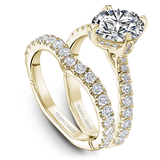 North-South-East-West Claw Prong Diamond Engagement Ring