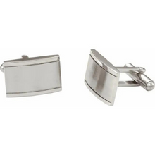 Load image into Gallery viewer, Stainless Steel Rectangular High Polish Cufflinks
