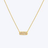 Mini Diamond Bar Necklace