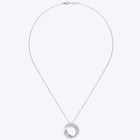 Modern Diamond Drop Necklace