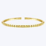 Gold Pyramid Cuff Bracelet