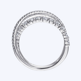 Criss-Cross Layered Diamond Ring