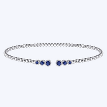 Load image into Gallery viewer, Graduating Sapphire Bangle
