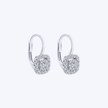 Load image into Gallery viewer, Square Diamond Drop Earrings

