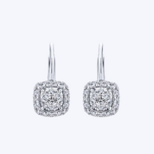Load image into Gallery viewer, Square Diamond Drop Earrings
