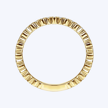 Load image into Gallery viewer, Scalloped Stackable Diamond Band
