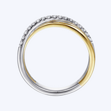 Layered Triple Row Diamond Ring