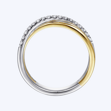 Load image into Gallery viewer, Layered Triple Row Diamond Ring
