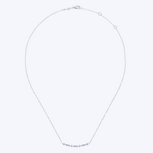 Load image into Gallery viewer, Curved Geometric Diamond Bar Necklace
