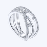 Lusso Diamond Criss-Cross Ring