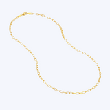 2.45mm Petite Paperclip Chain Necklace