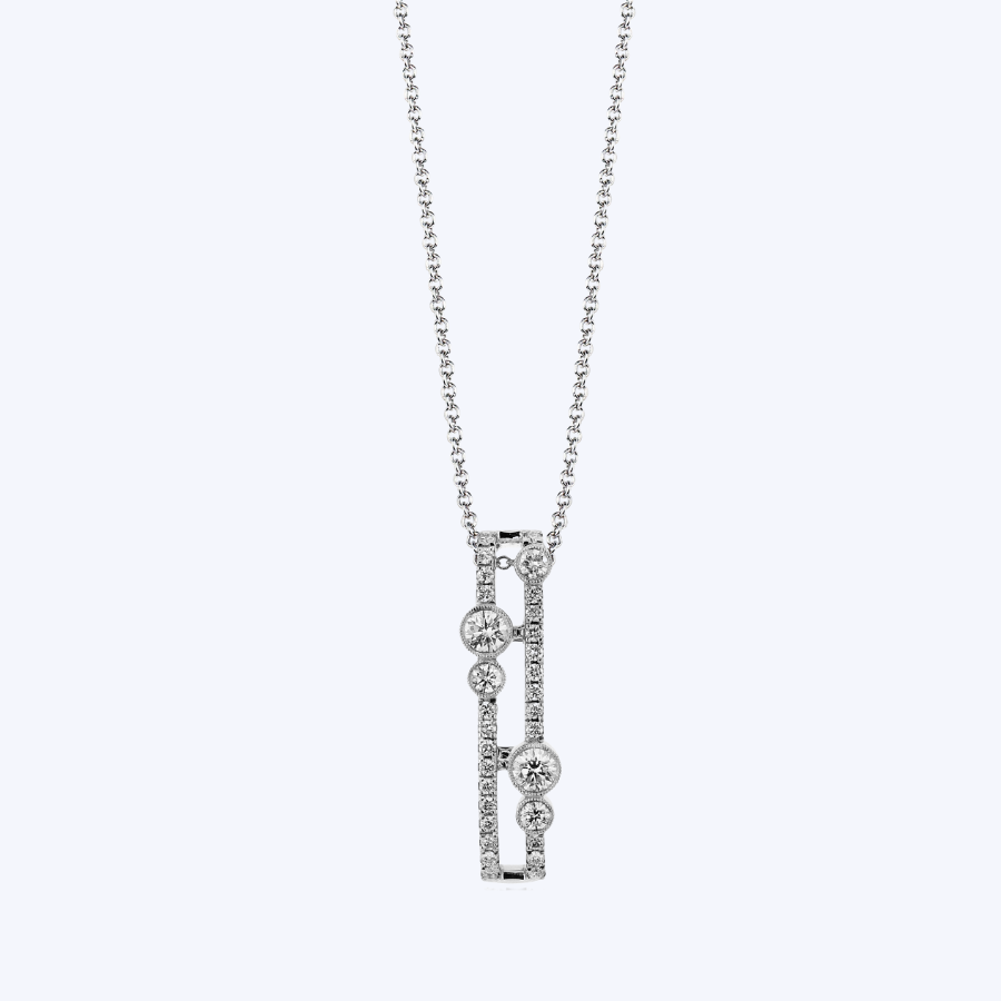 Chloe Diamond Drop Pendant Necklace