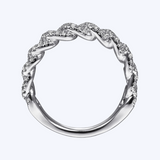 Chain Link Diamond Ring