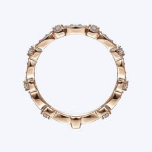 Load image into Gallery viewer, Geometric Stackable Diamond Ring
