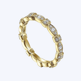 Geometric Stackable Diamond Ring