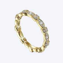 Load image into Gallery viewer, Geometric Stackable Diamond Ring
