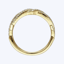 Load image into Gallery viewer, Twisted Diamond Stackable Ring
